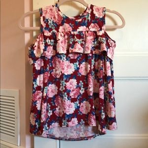 Girls size 10 floral shirt